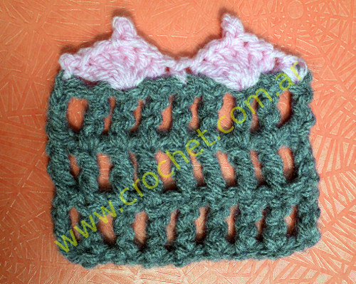 Puntilla N°64 en tejido a crochet
