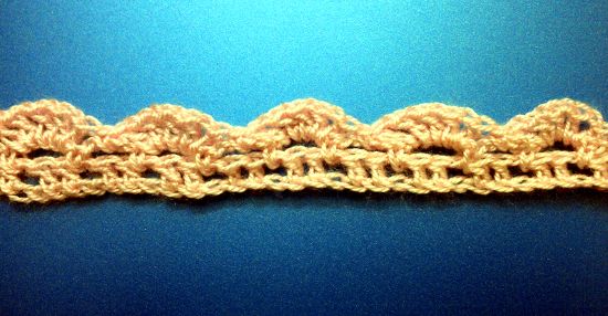 Puntilla N°22 en tejido a crochet