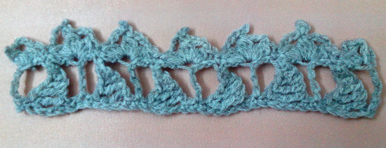 Puntilla Nº5 en tejido a crochet